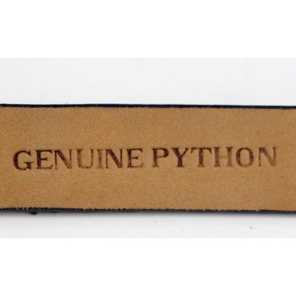 The Worth Collection BLACK GRAY GENUINE PYTHON 3/4\
